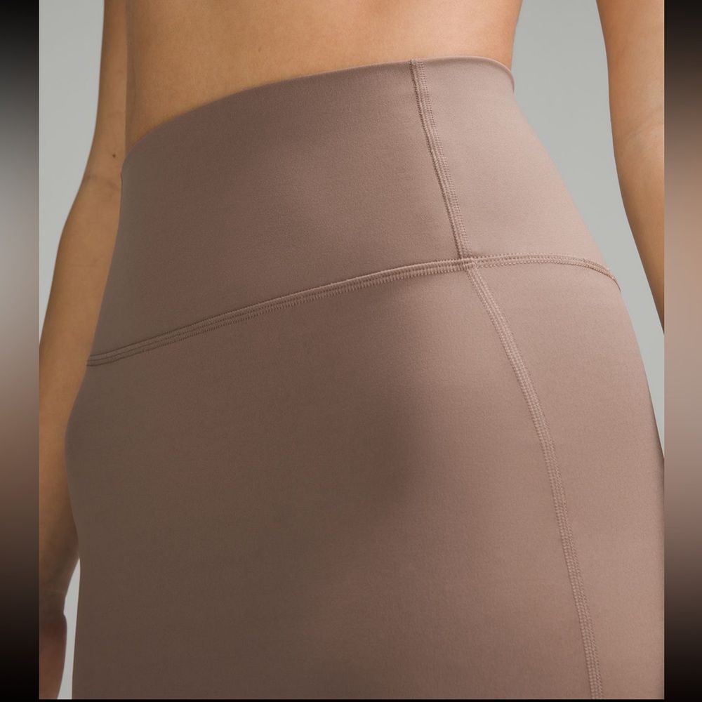 Lululemon Nulu Slim-Fit High-Rise Skirt Taupetastic Pencil Bodycon (48) - Picture 3 of 4